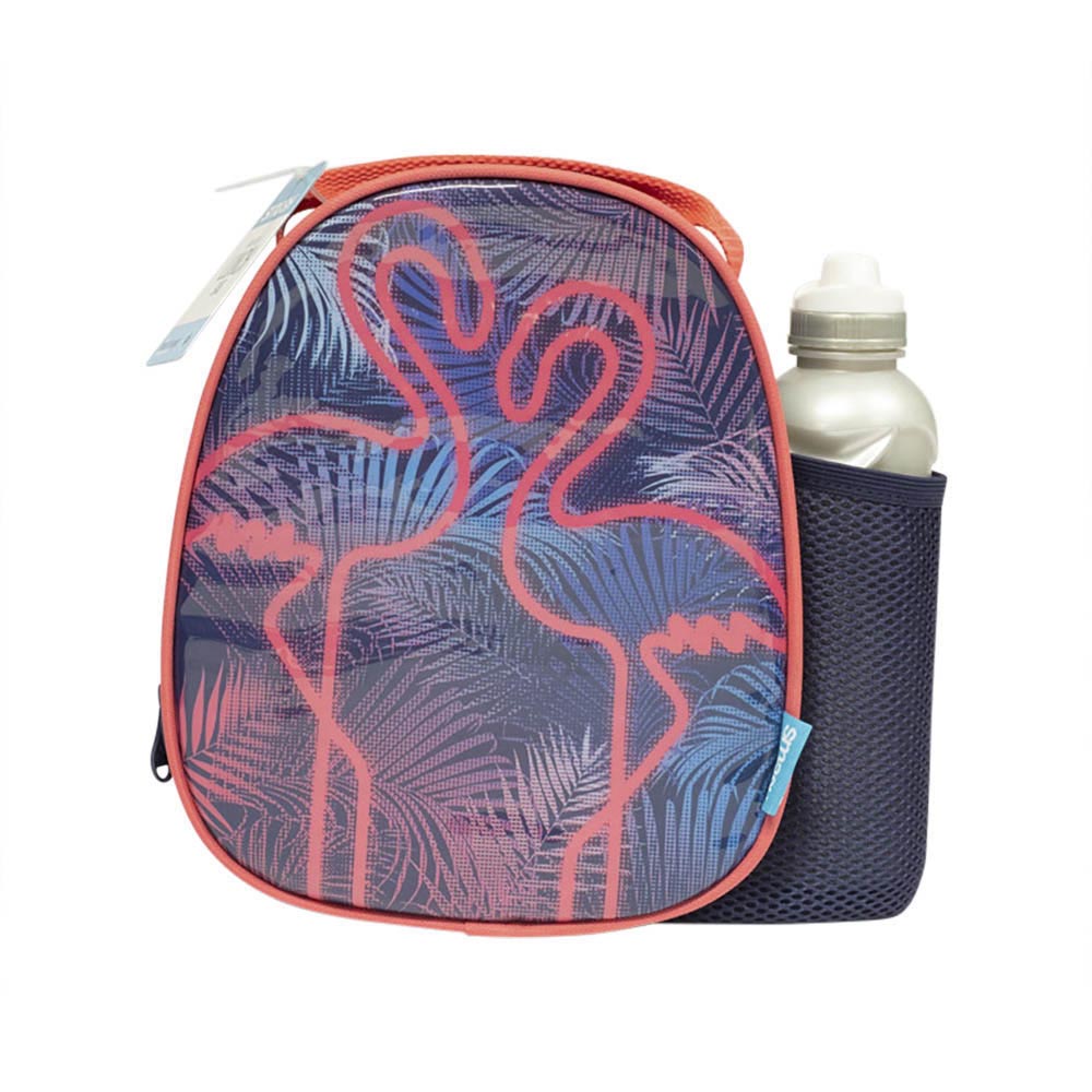Smash Flamingo School Lunch Bag & Bottle