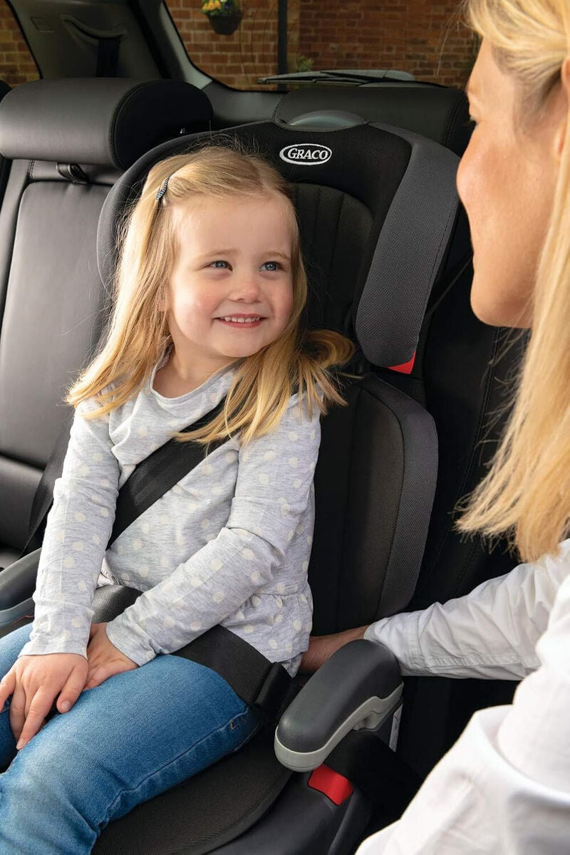 Graco Junior Maxi Lightweight Highback Booster Seat – Black Fashion