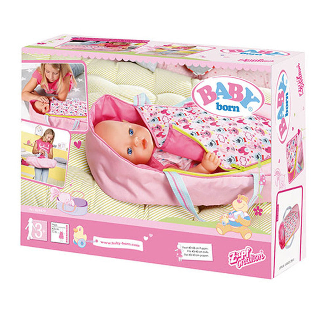 Zapf Creation 824429 Baby Born Sleeping and Tote Bag Doll's Accessory 43 cm Multi-Coloured
