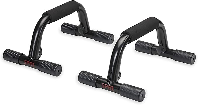 SPRI Gym Ab Wheel Push Up Bars Pull Up Bars Fitness & Exercise Kit