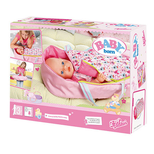 Zapf Creation 824429 Baby Born Sleeping and Tote Bag Doll's Accessory 43 cm Multi-Coloured
