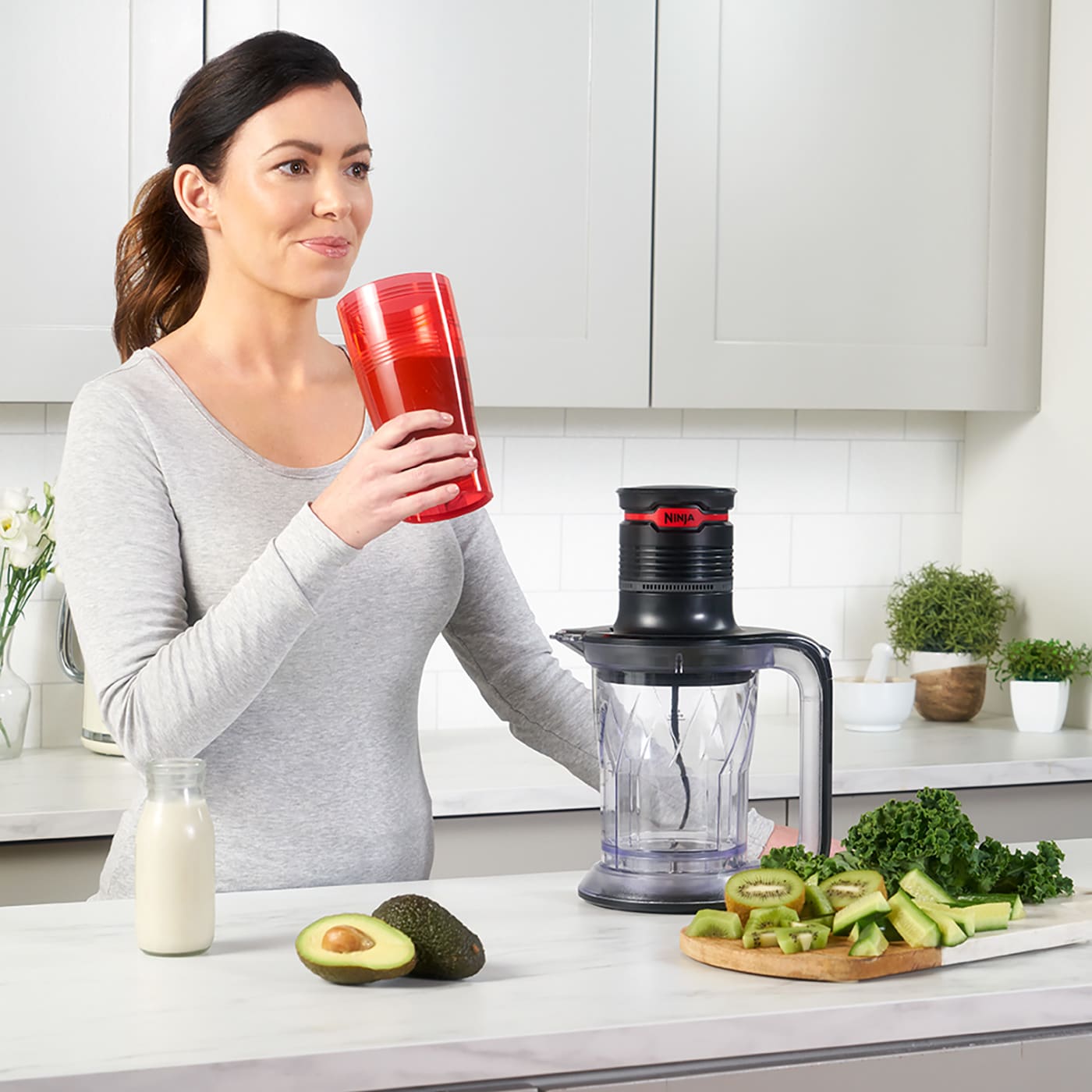 Ninja Ultra Prep 3-in-1 Compact Food & Drink Blender – PS100UK