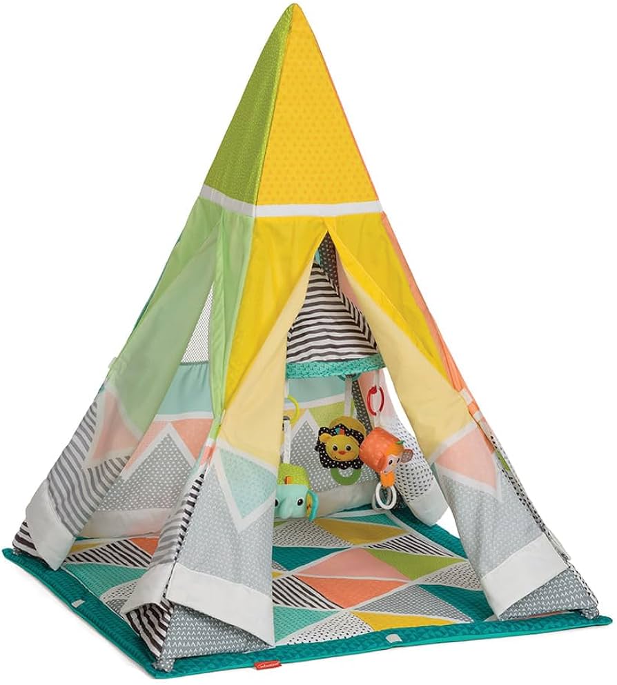 Infantino Grow-With-Me Playtime Teepee Gym – 4-in-1 Activity Tent