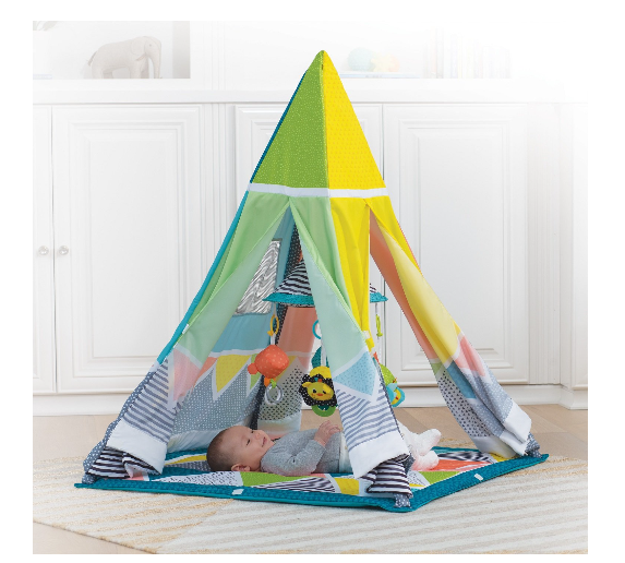 Infantino Grow-With-Me Playtime Teepee Gym – 4-in-1 Activity Tent